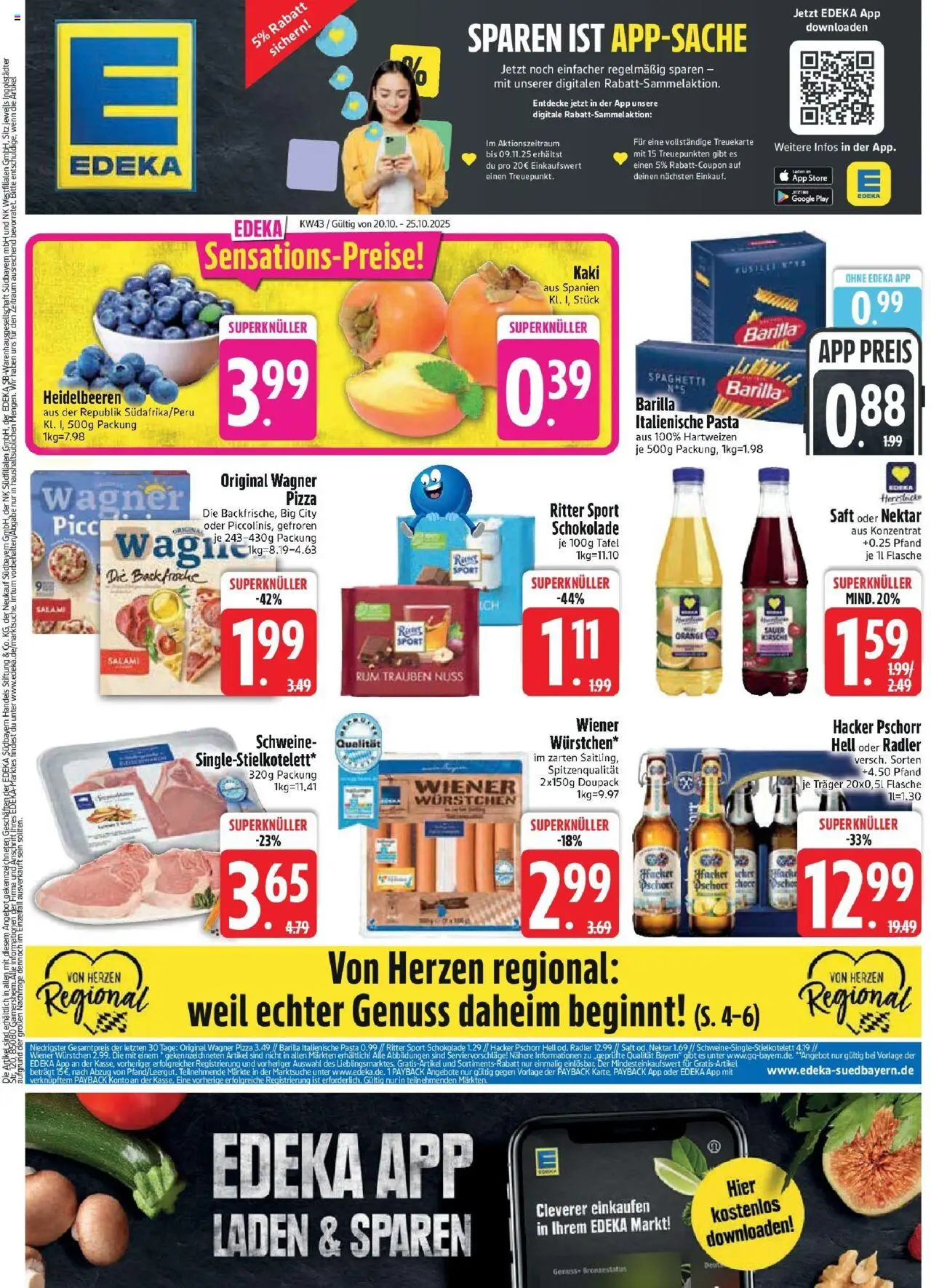 EDEKA Prospekt ab 20.10.2025 - Prospekt Bodenwöhr Online