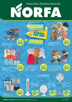 NORFA parduotuvės leidinio Leidinys galiojančio nuo 2025.08.07 peržiūra