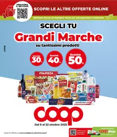 Anteprima dell'opuscolo Volantino Grandi marche Genova dal negozio COOP valido da 09/10/2025