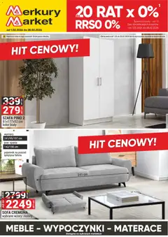 Pogląd gazetki "Meble, Wypoczynki, Materace" ze sklepu Merkury Market ważnej od 01.02.2026