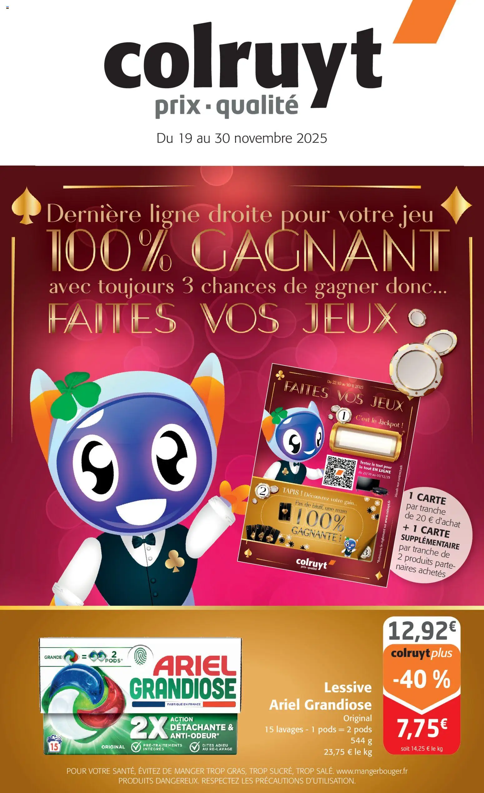 Prévisualisation de Catalogue du magasin Colruyt formulaire valide 19/11/2025