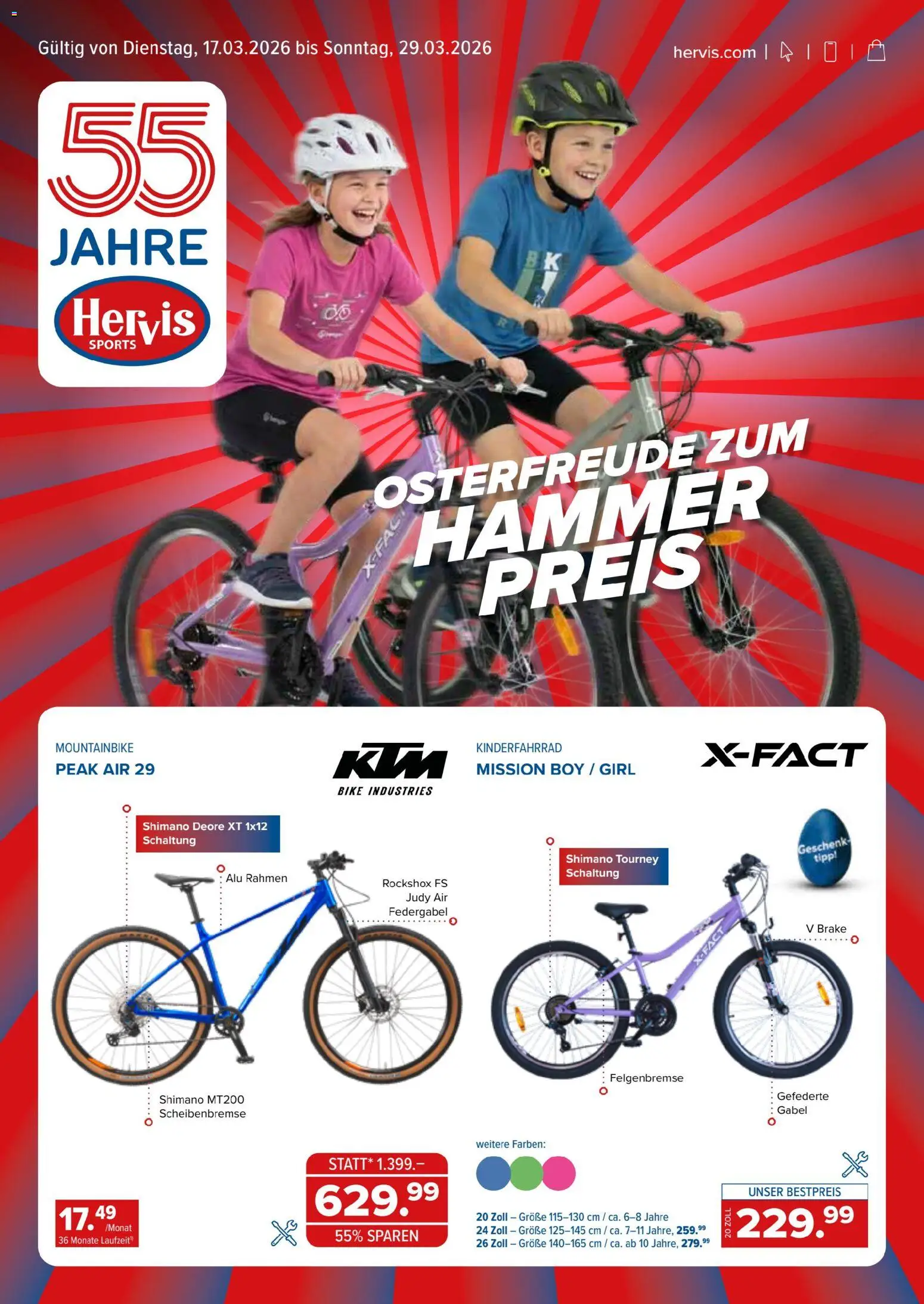 Vorschau der Angebote: Hervis Hervis Angebote gültig ab 17.03.2026
