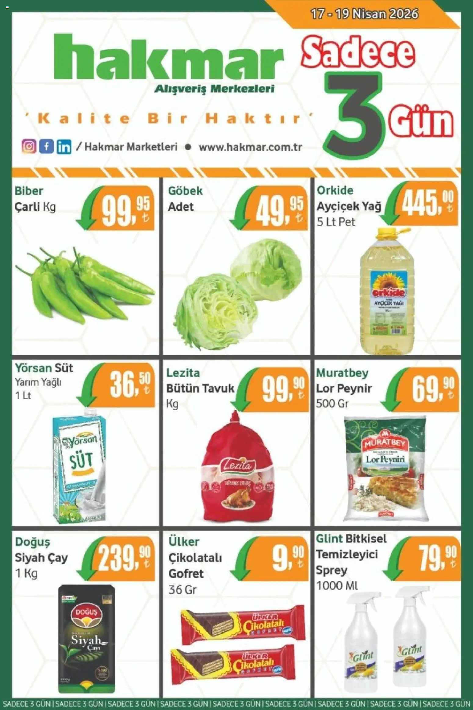 Hakmar Hakmar - Katalog Sadece 3 Gün 17.04.2026 - Broşürünün önizlemesi