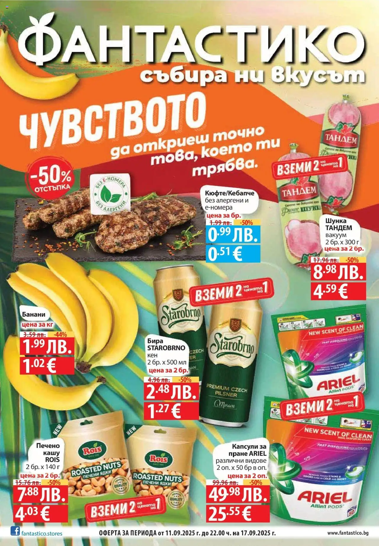 Фантастико- чувството да откриеш това, което ти трябва на магазин Фантастико и офертите му валидни от 10.09.2025 - Номер на страницата 1