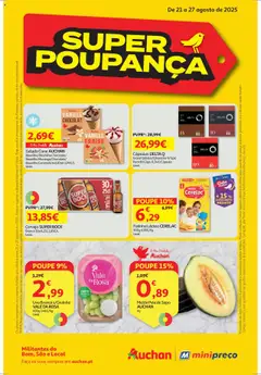 Pré-visualização do folheto da loja Minipreço válida a partir de 21/08/2025