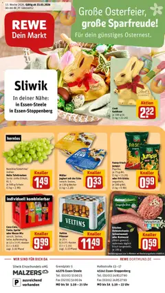 Vorschau von dem Prospekt des Geschäftes Rewe, gültig ab dem 23.03.2026