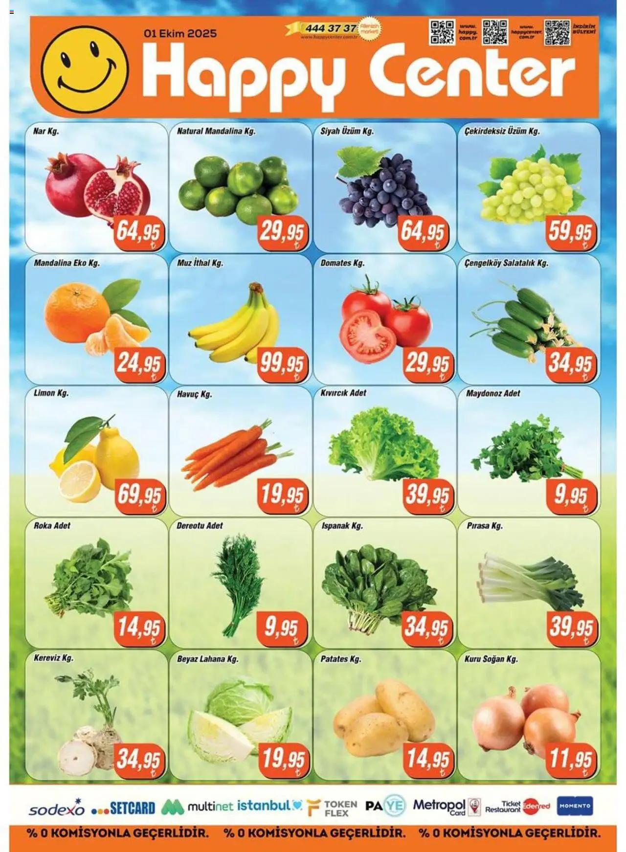 Happy Center Katalog 01 Ekim 2025 - Broşür, Indirim - Sayfa numarası 1