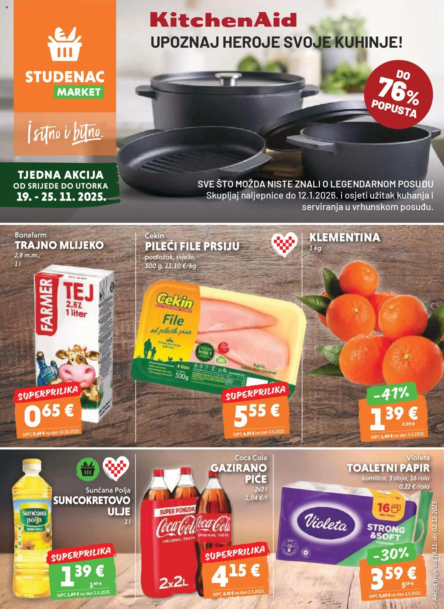 Pregled letka Katalog trgovine Studenac vrijedi od 19.11.2025