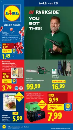 Kaupan Lidl Tarjoukset esikatselu, voimassa 04/09/2025