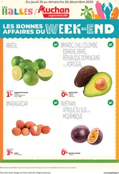 Prévisualisation de Les bons plans du week-end dans votre super ! du magasin Auchan formulaire valide 25/12/2025