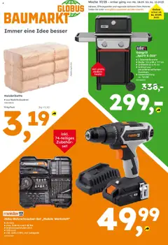 Vorschau von dem Prospekt des Geschäftes Globus Baumarkt, gültig ab dem 08.09.2025