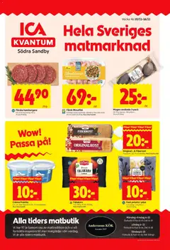 Förhandsgranska reklamblad Södra Sandby från butik ICA Kvantum gäller från 10/11/2025