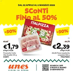 Anteprima dell'opuscolo Unes volantino dal negozio Unes valido da 22/04/2026