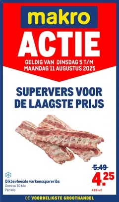 Voorbeeld van Versdeals van winkel Makro geldig vanaf 05-08-2025