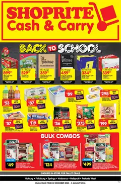 Preview of Shoprite flyer valid from 22/12/2025
