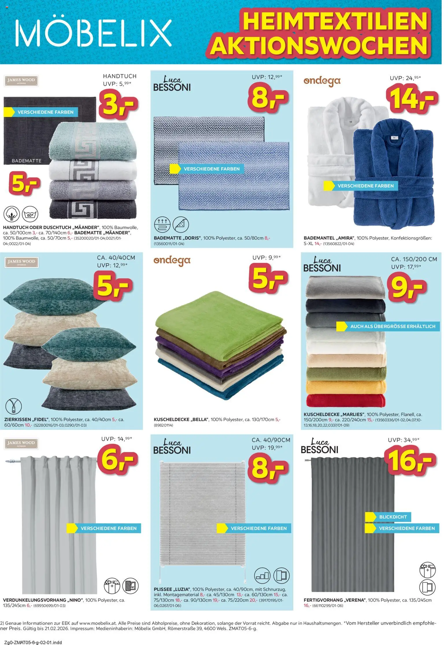 Vorschau der Angebote: Möbelix Heimtextilien Aktionswochen gültig ab 16.02.2026