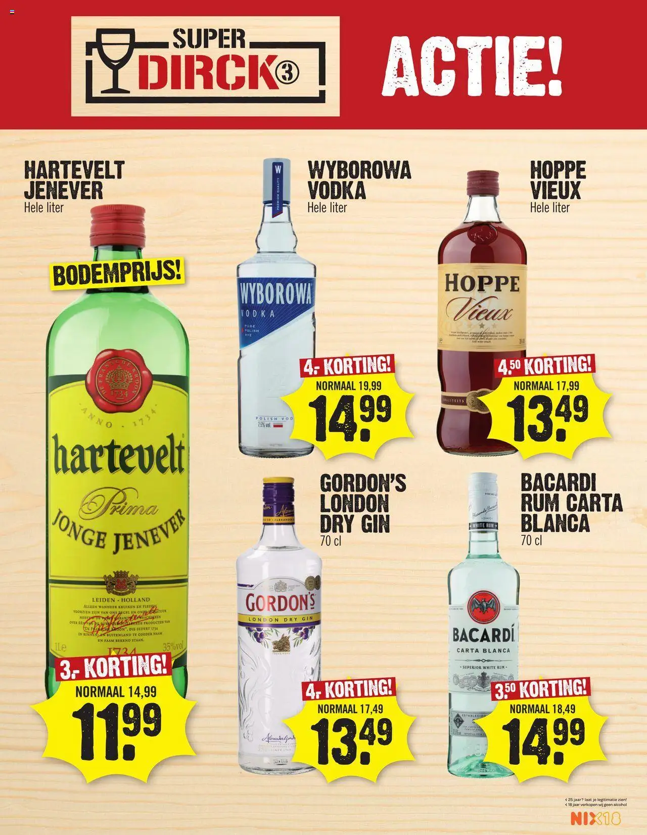 Dirk shop Super Dirck 3 geldig vanaf 23-07-2025 - Paginanummer 1 - Bacardi, Alcohol, Vodka, Gin, Rum