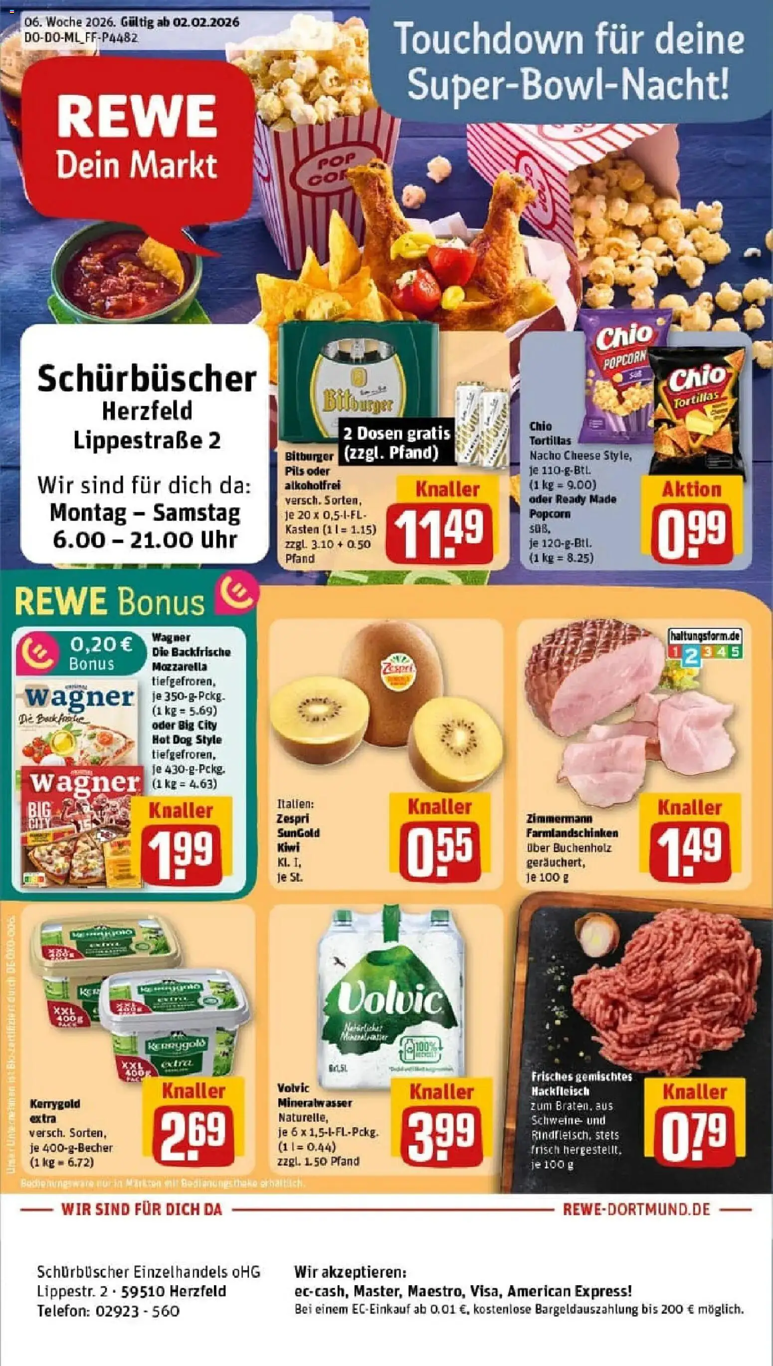 Vorschau von dem Prospekt des Geschäftes Rewe, gültig ab dem 02.02.2026