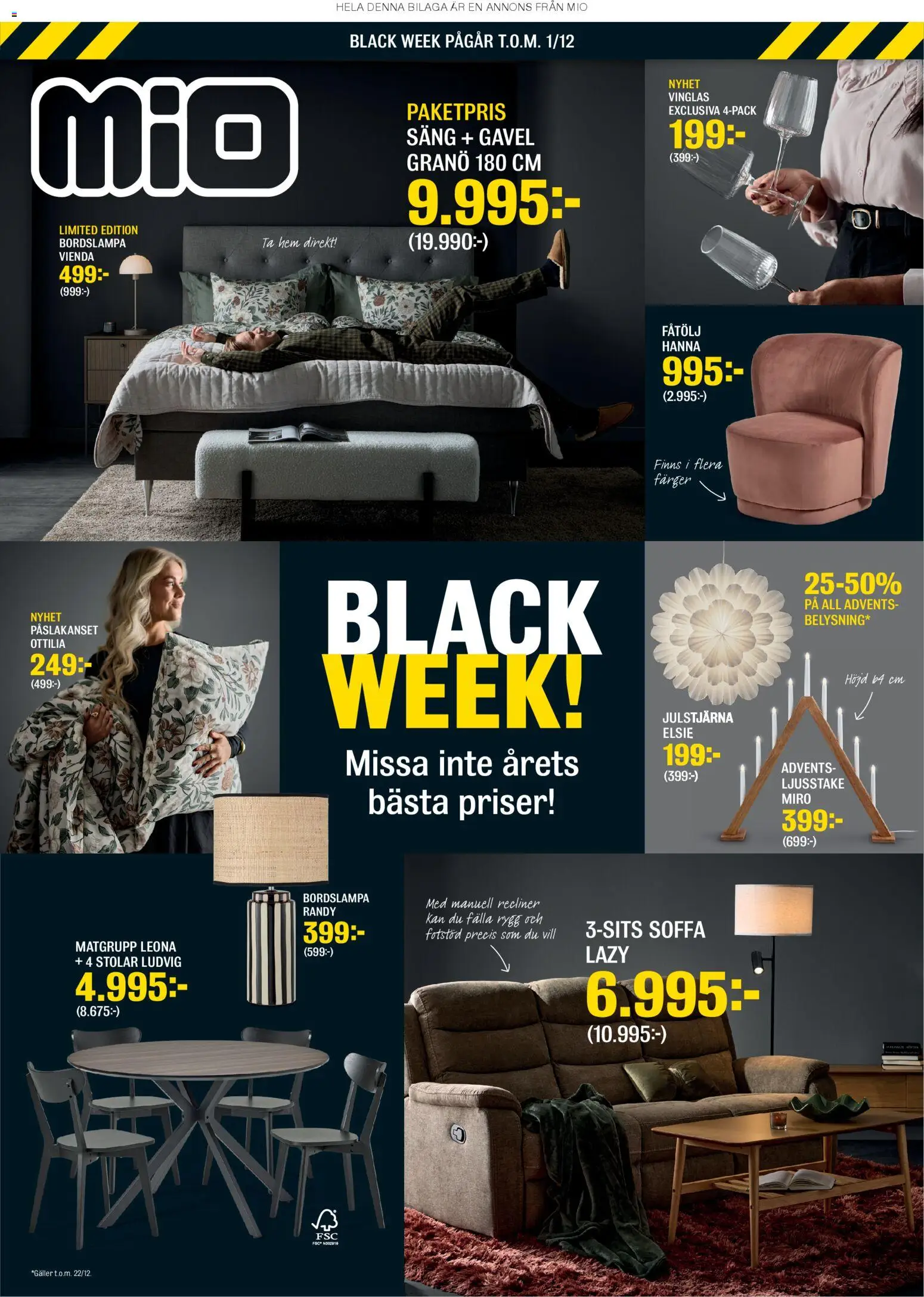 Förhandsgranska reklamblad Black Friday från butik Mio gäller från 23/11/2025