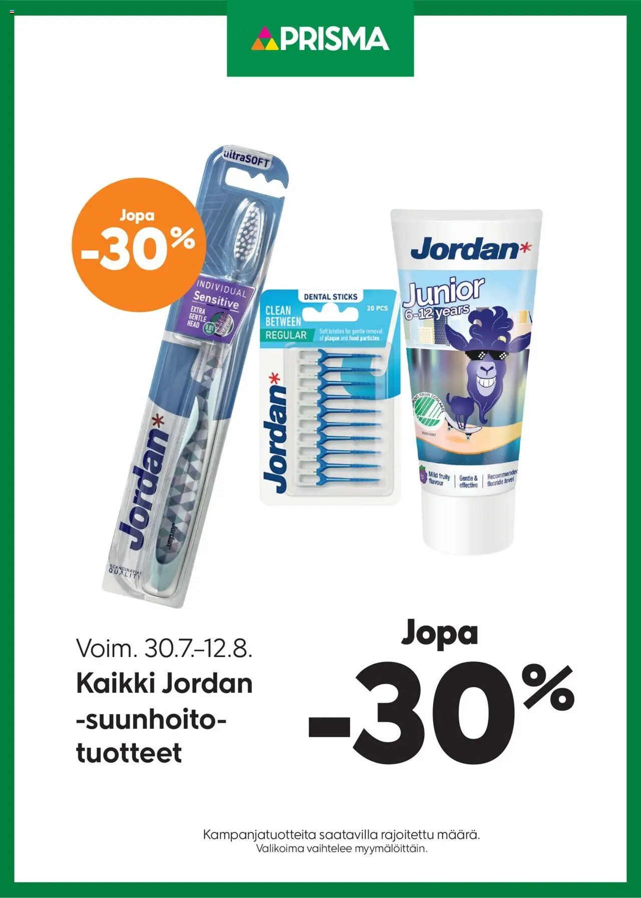 Prisma-kaupan Tarjoukset Jordan voimassa 30/07/2025 - Sivulla 1