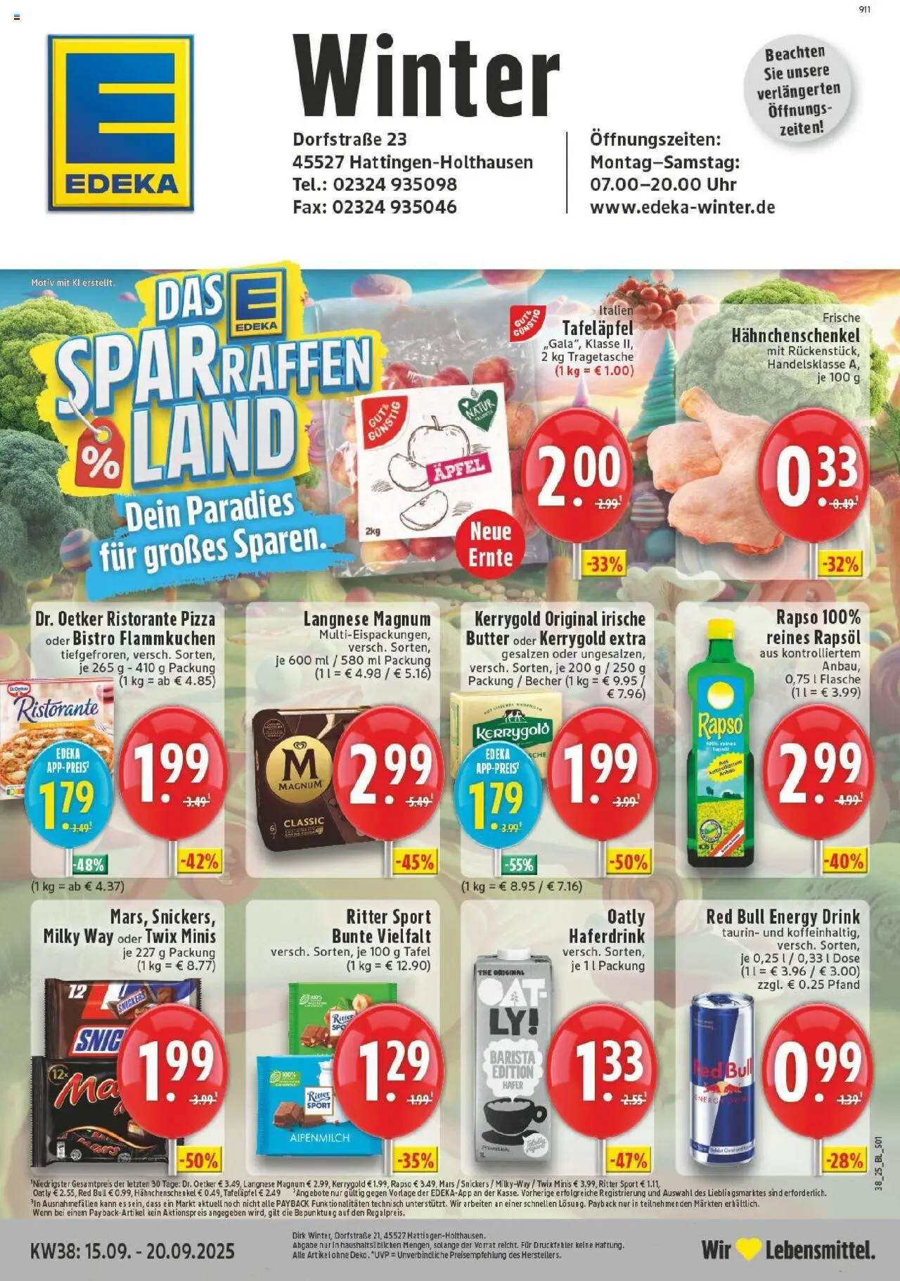EDEKA Prospekt ab 14.09.2025 - Prospekt Hattingen-Holthausen Online