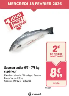 Prévisualisation de Promos du magasin Promocash formulaire valide 18/02/2026