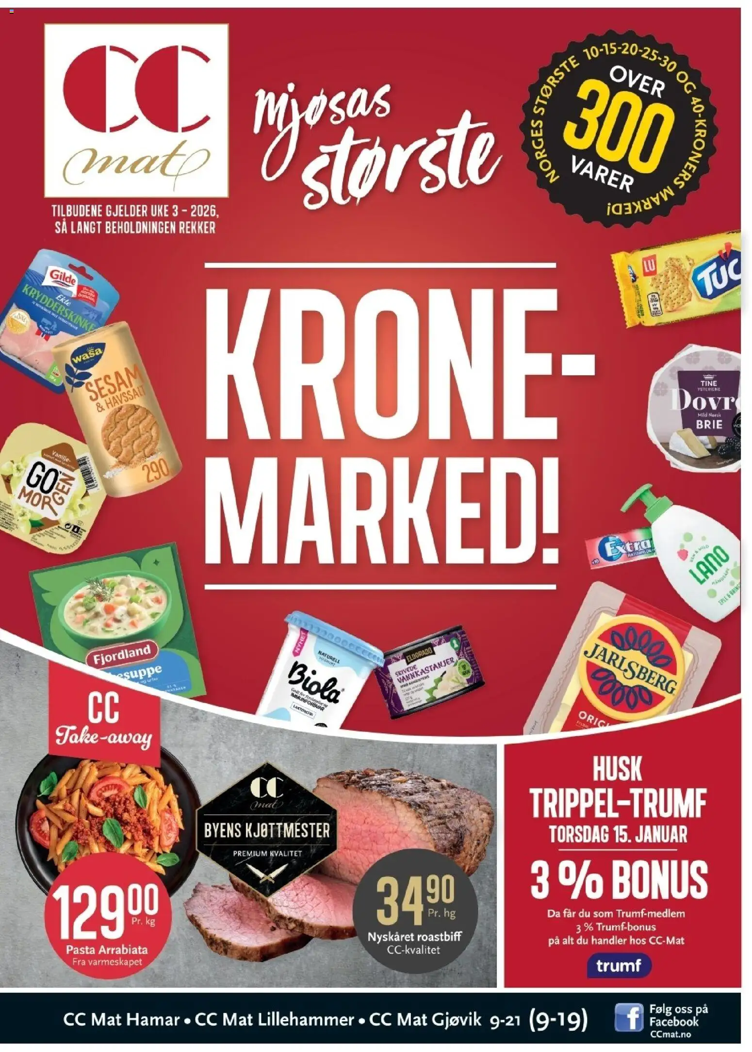 Forhåndsvis Kundeavis fra butikk CC Mat gyldig fra 12/01/2026