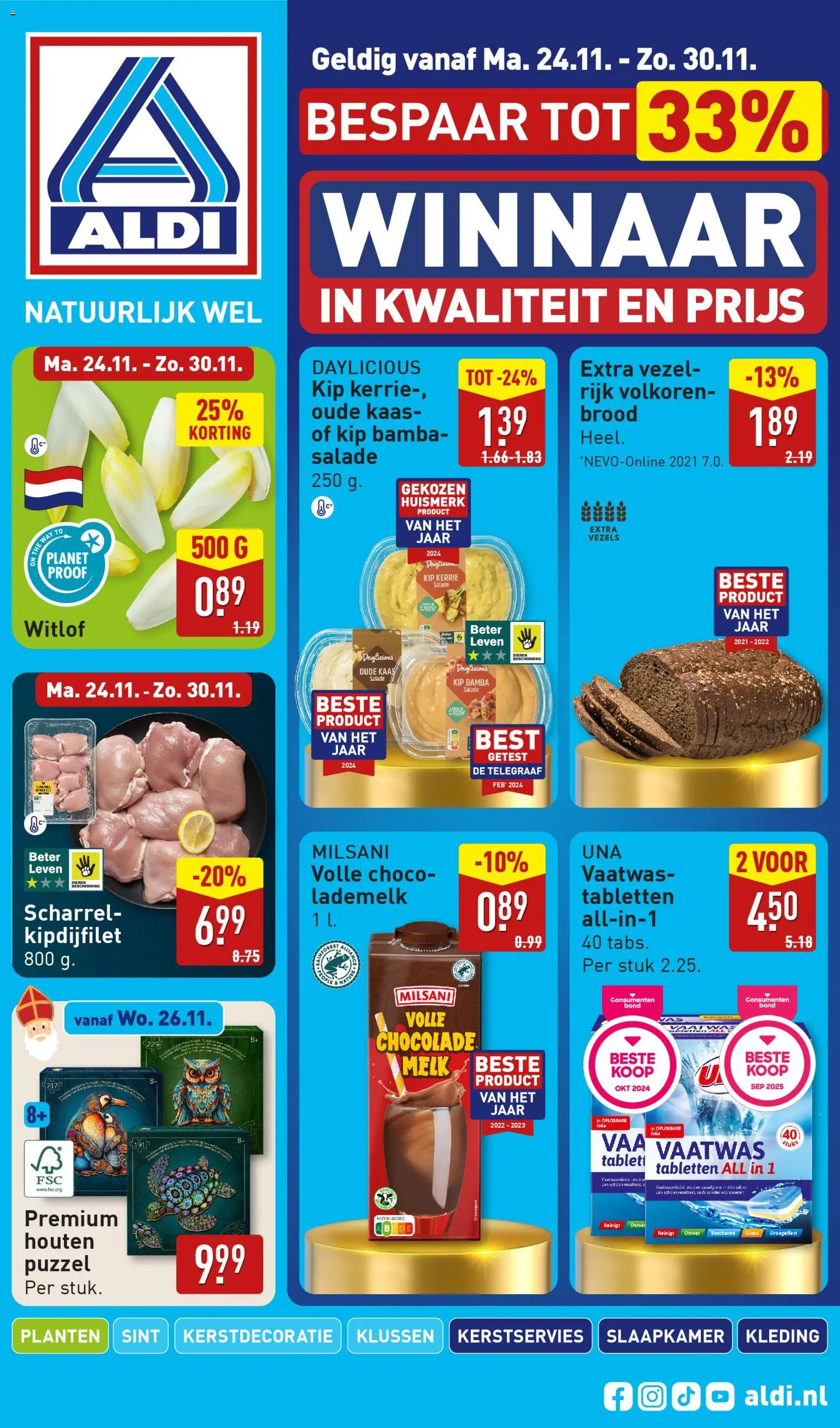 Voorbeeld van Folder week van winkel Aldi geldig vanaf 24-11-2025