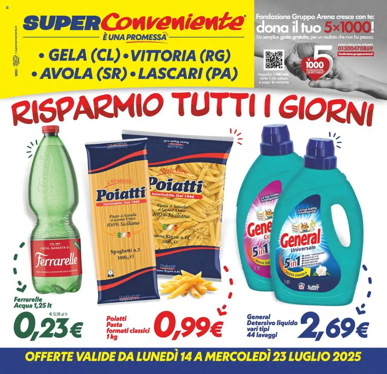 Volantino SuperConveniente valido da 14/07/2025 numero di pagina 1