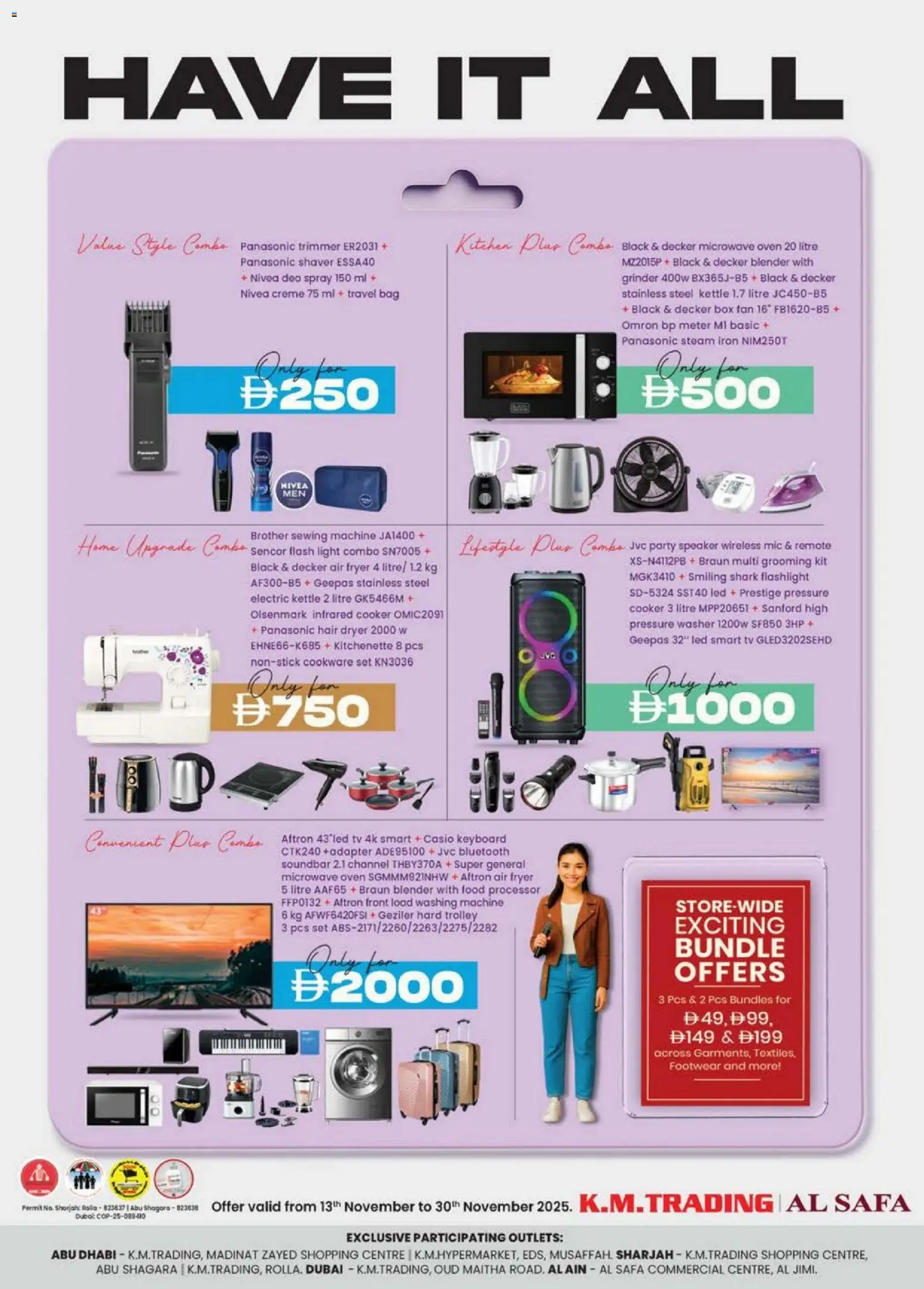 Preview of the catalogue Have it all Dubai edition of store KM Trading valid from 13 Nov, 2025 - Bag, Speaker