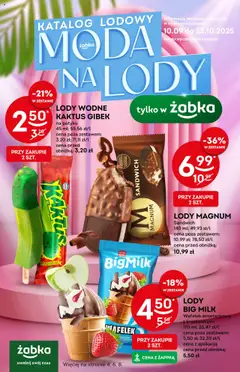 Pogląd gazetki "Lody" ze sklepu Żabka ważnej od 10.09.2025