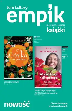 Pogląd gazetki "Tom kultury - Książki" ze sklepu Empik ważnej od 30.07.2025
