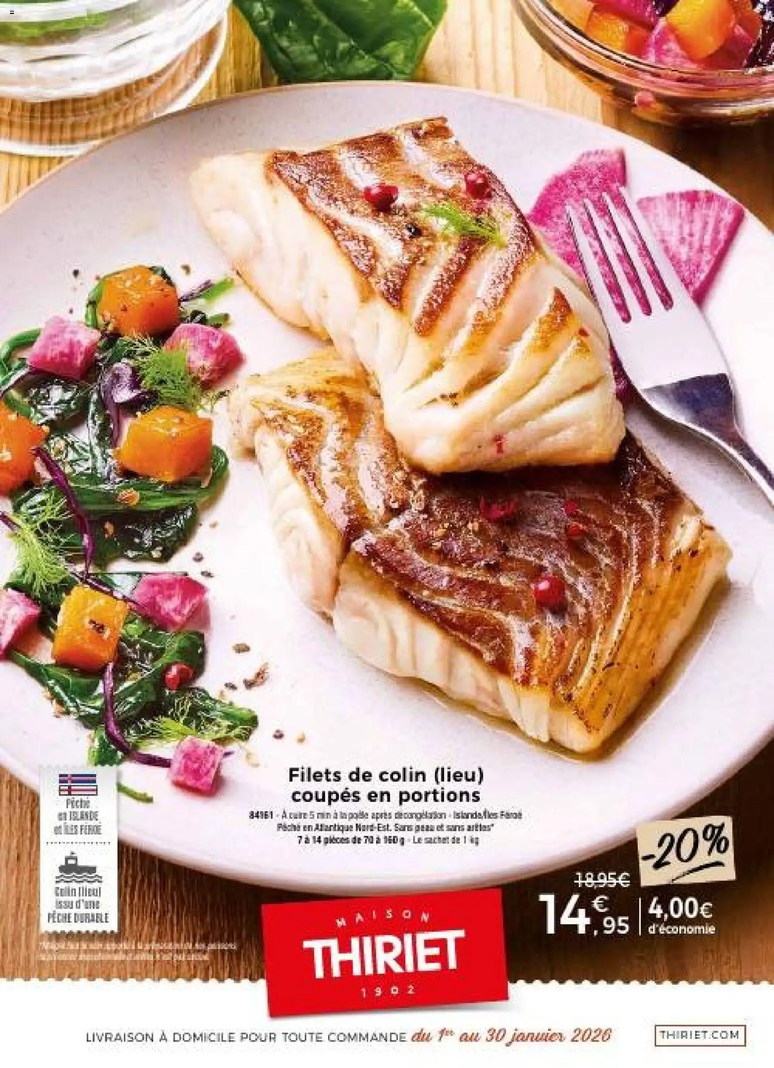 Prévisualisation de Catalogue livraison à domicile du magasin Thiriet formulaire valide 01/01/2026