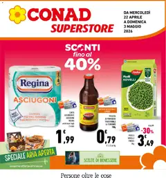 Anteprima dell'opuscolo Conad volantino Superstore Lazio dal negozio Conad valido da 22/04/2026