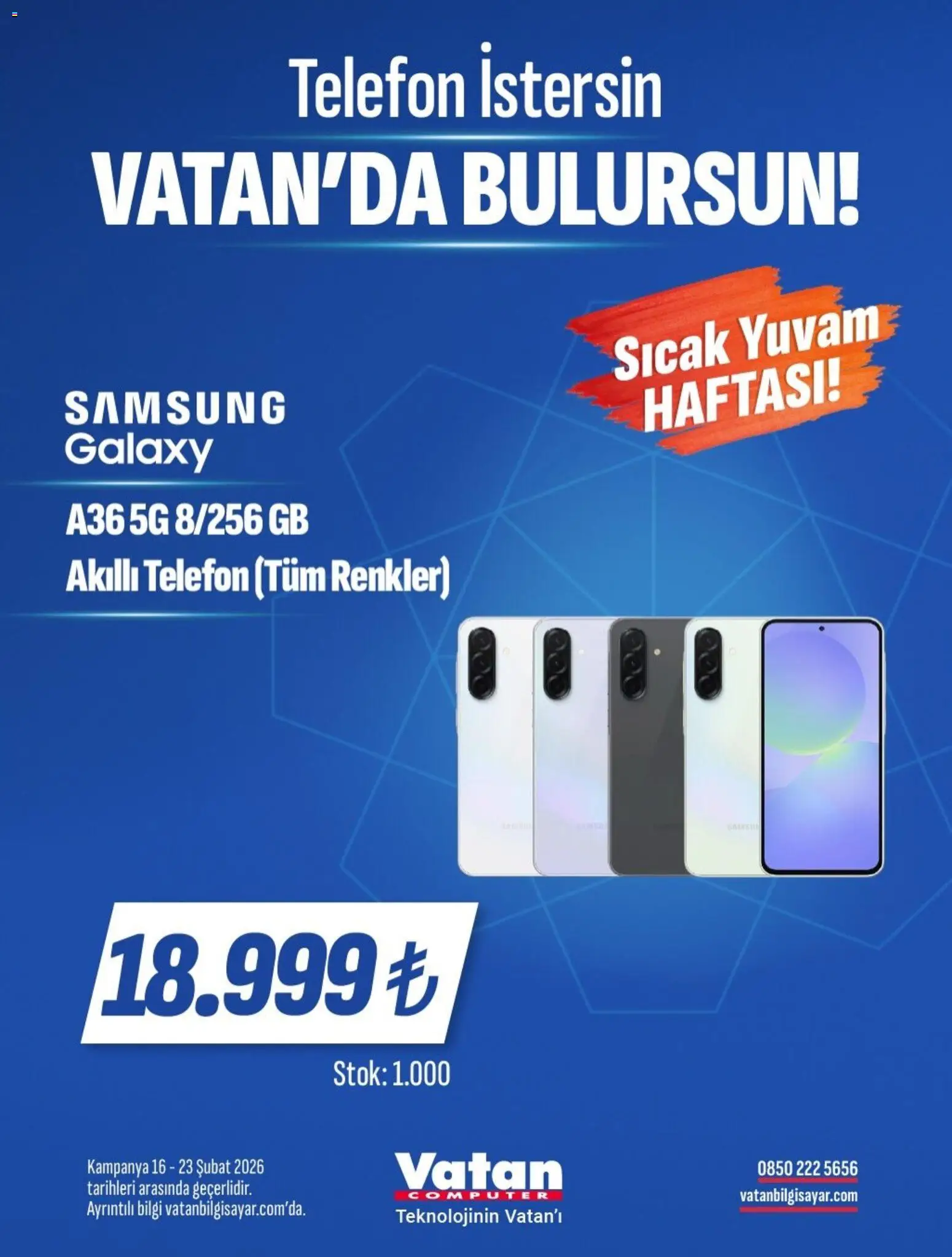 Vatan Bilgisayar İndirim 16.02.2026 - Broşürünün önizlemesi - Telefon, Akıllı telefon