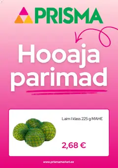 Prisma kliendilehe eelvaade alates 15.03.2026