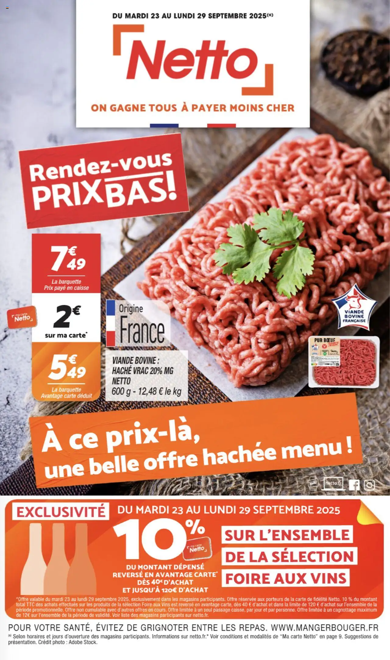 Catalogue de la boutique Netto valable du 23/09/2025 - Page numéro 1