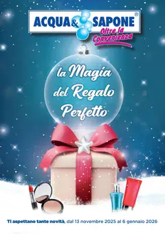 Anteprima dell'opuscolo Volantino Regalo dal negozio Acqua e Sapone valido da 13/11/2025