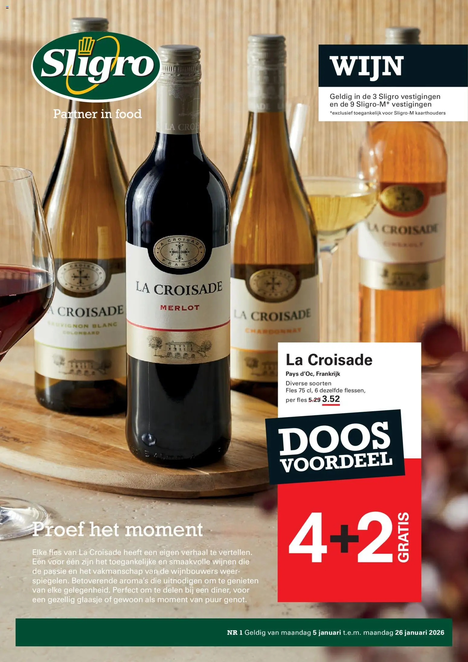 Voorbeeld van Folder Wijn van winkel Sligro geldig vanaf 05/01/2026