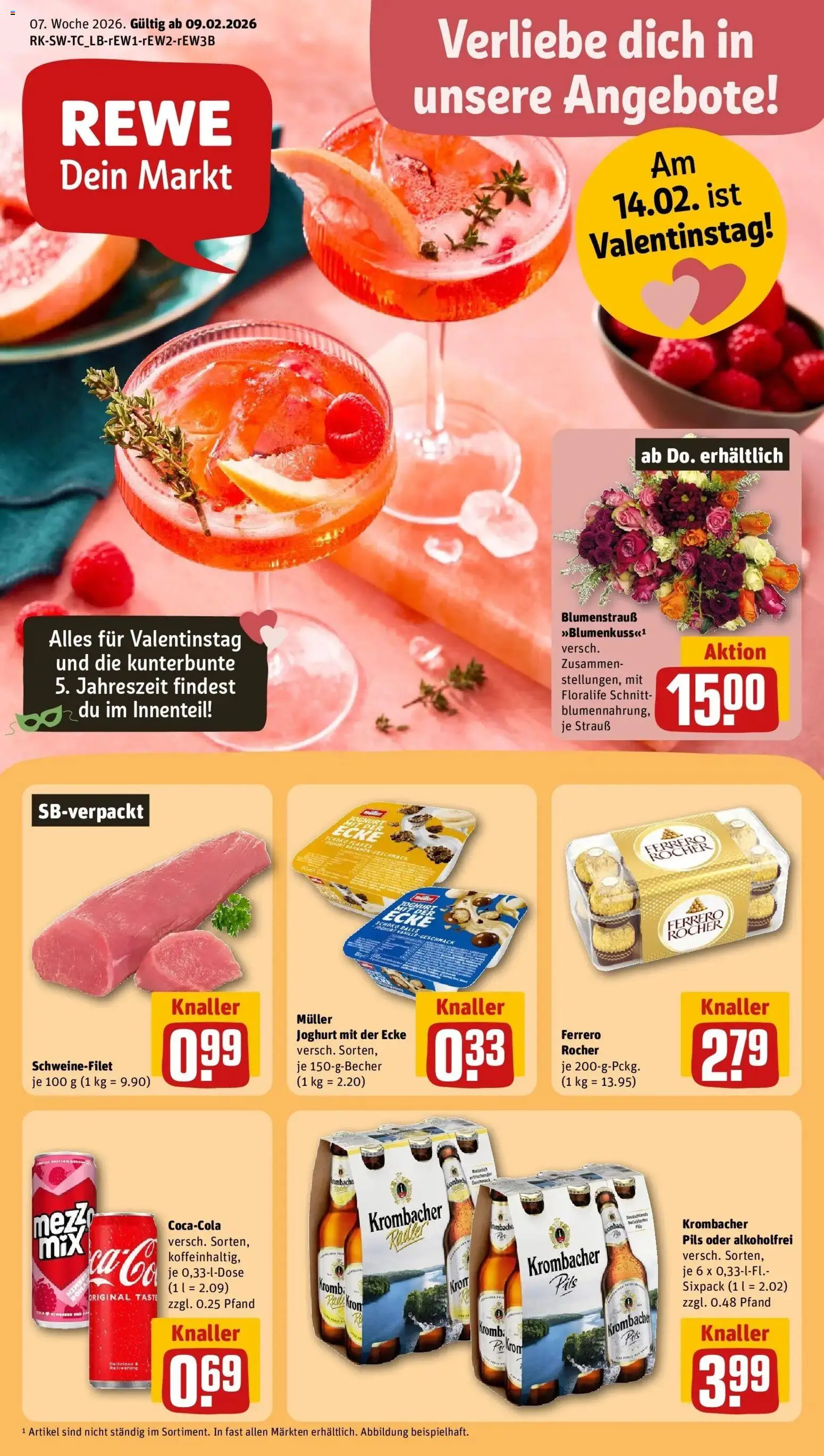 Vorschau von dem Prospekt des Geschäftes Rewe, gültig ab dem 09.02.2026