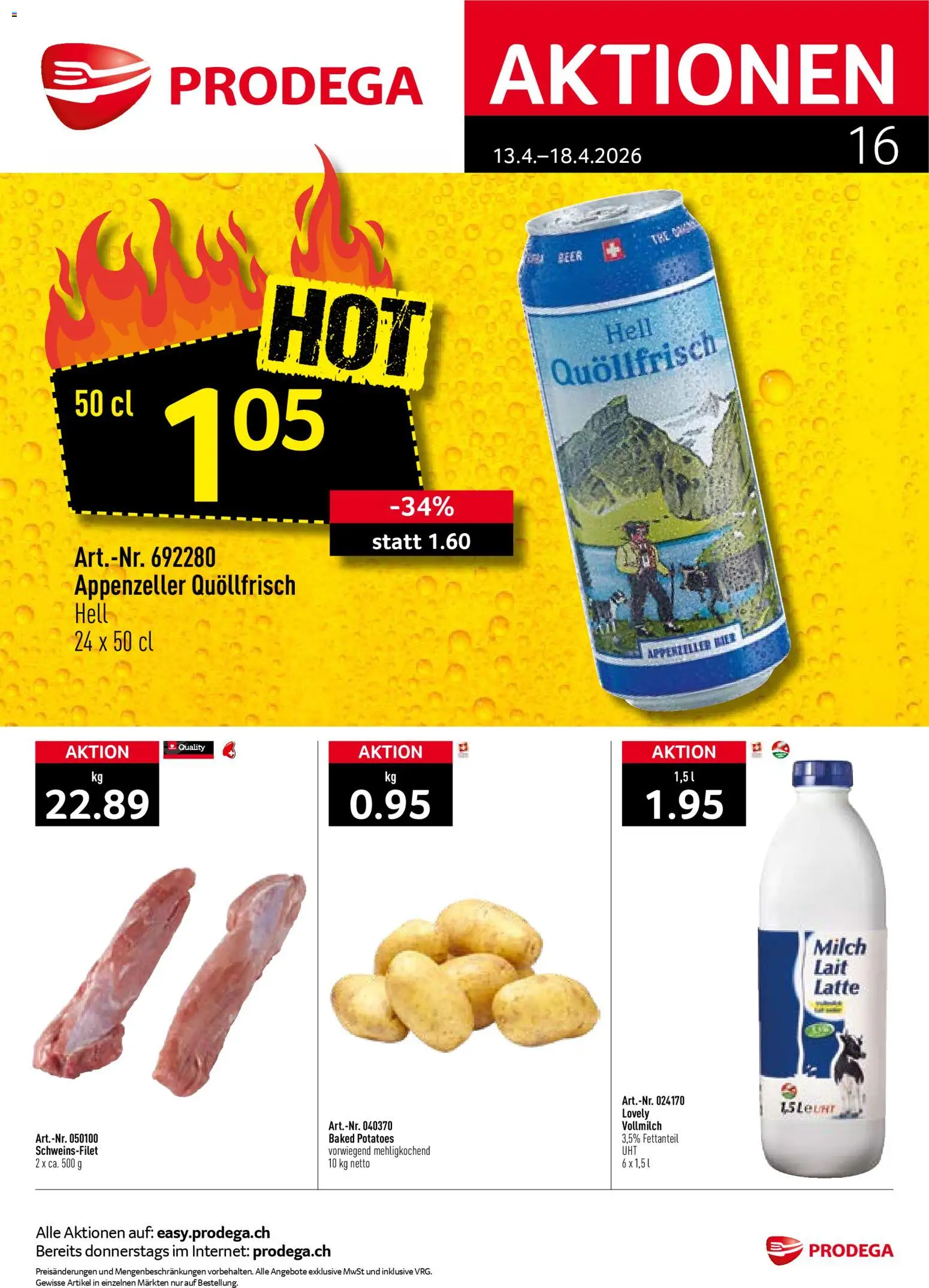 Vorschau des Merkblatts Prodega aktionen vom Shop Prodega gültig von 13.04.2026 bis 18.04.2026