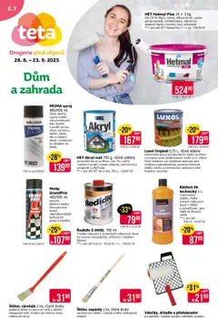Náhled nabídky: TETA Drogerie Leták - Dům a zahrada platný od 28.08.2025
