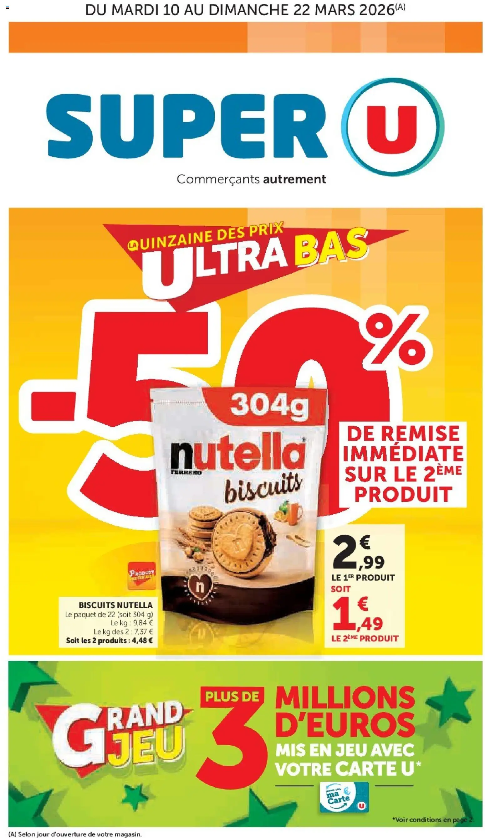 Prévisualisation de Super U catalogue du magasin Super U formulaire valide 10/03/2026