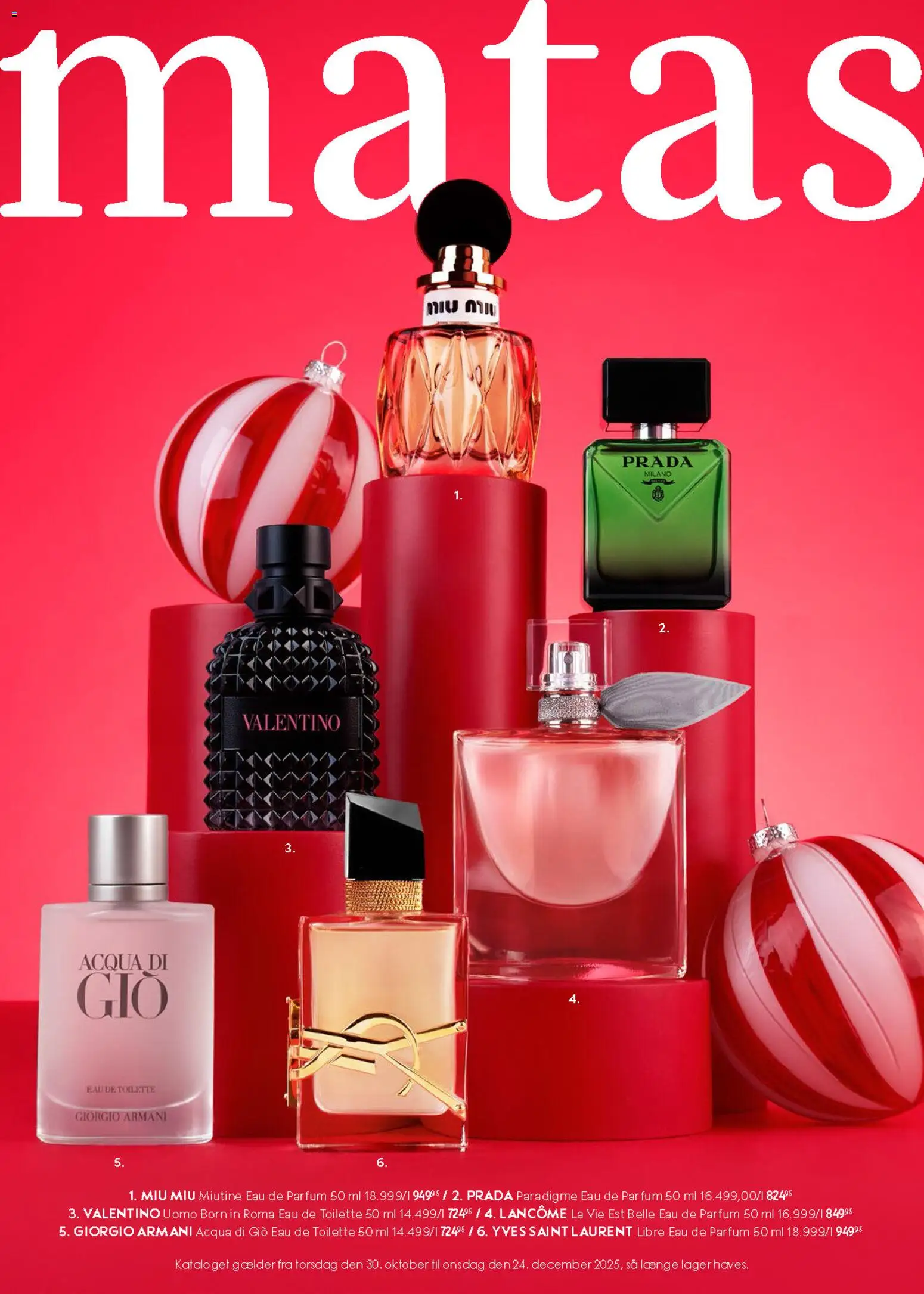 Eksempel på tilbudsavis Julekatalog fra butik Matas gyldig fra 30/10/2025