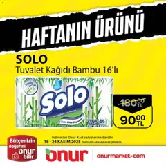 Onur Market Haftanın Ürünü 18.11.2025 - Broşürünün önizlemesi