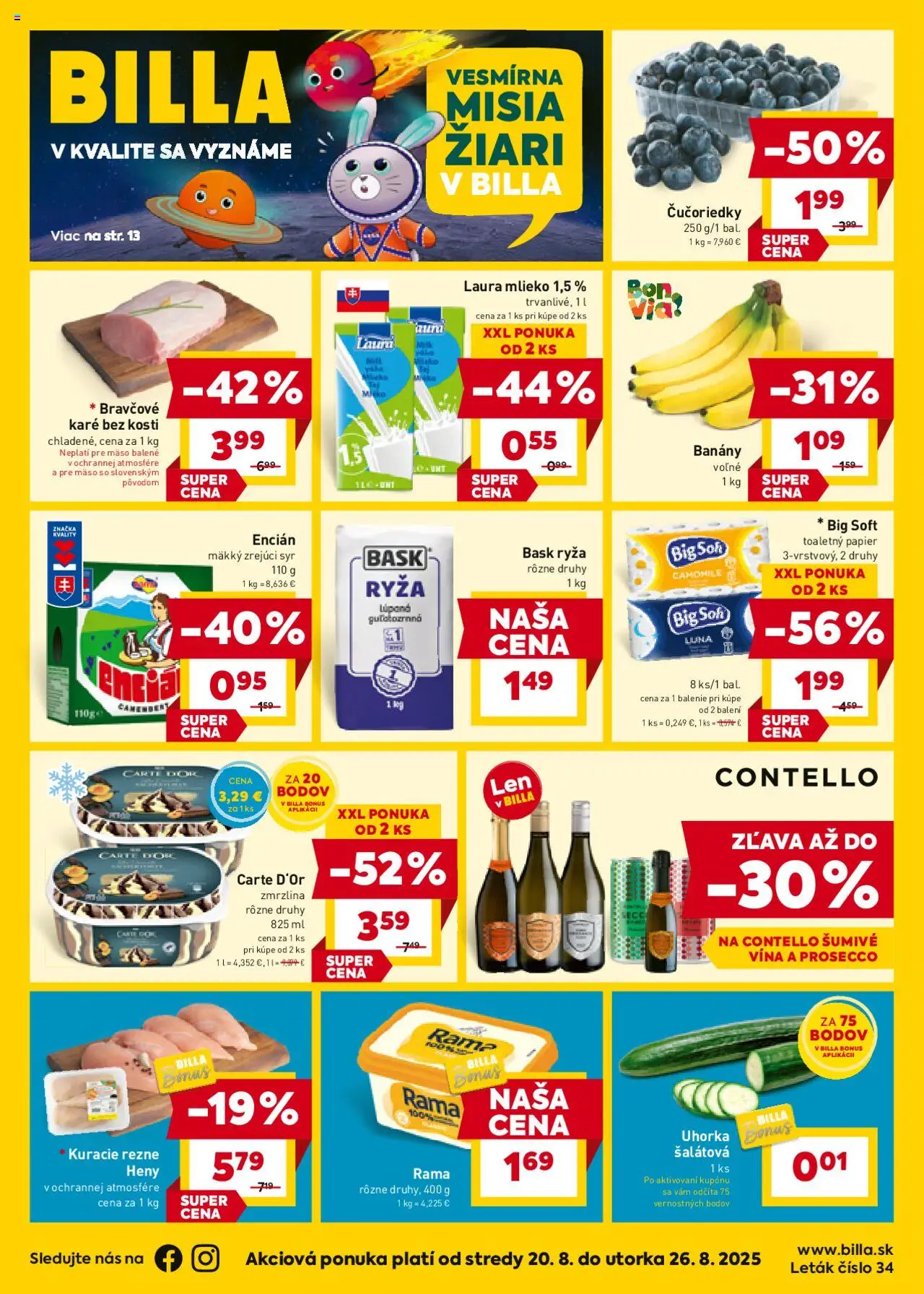 Billa leták od 20.08.2025 > Akčná ponuka online
