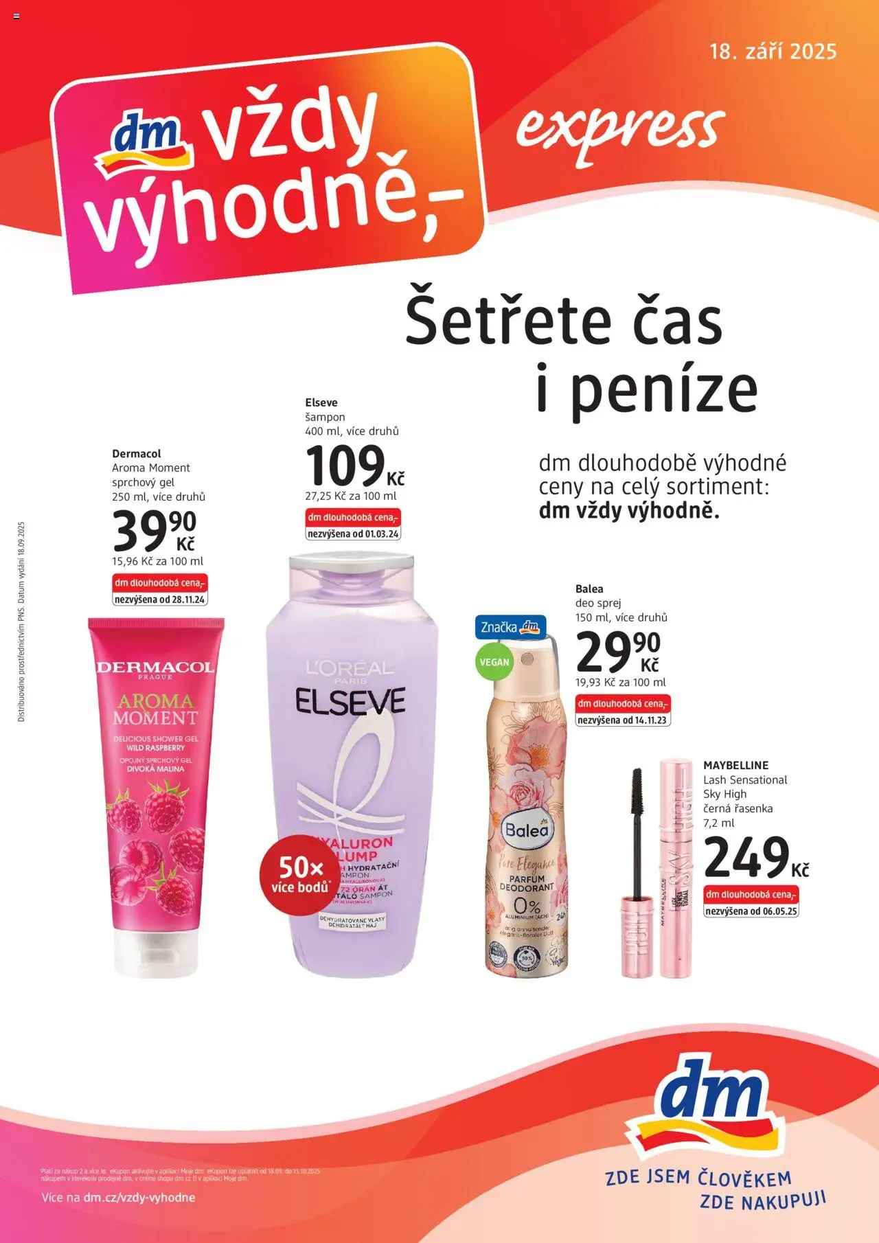  dm drogerie Leták - Express App (18.09.2025 - 15.10.2025)