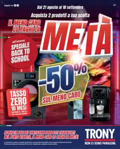 Anteprima dell'opuscolo Attuale volantino dal negozio Trony valido da 21/08/2025