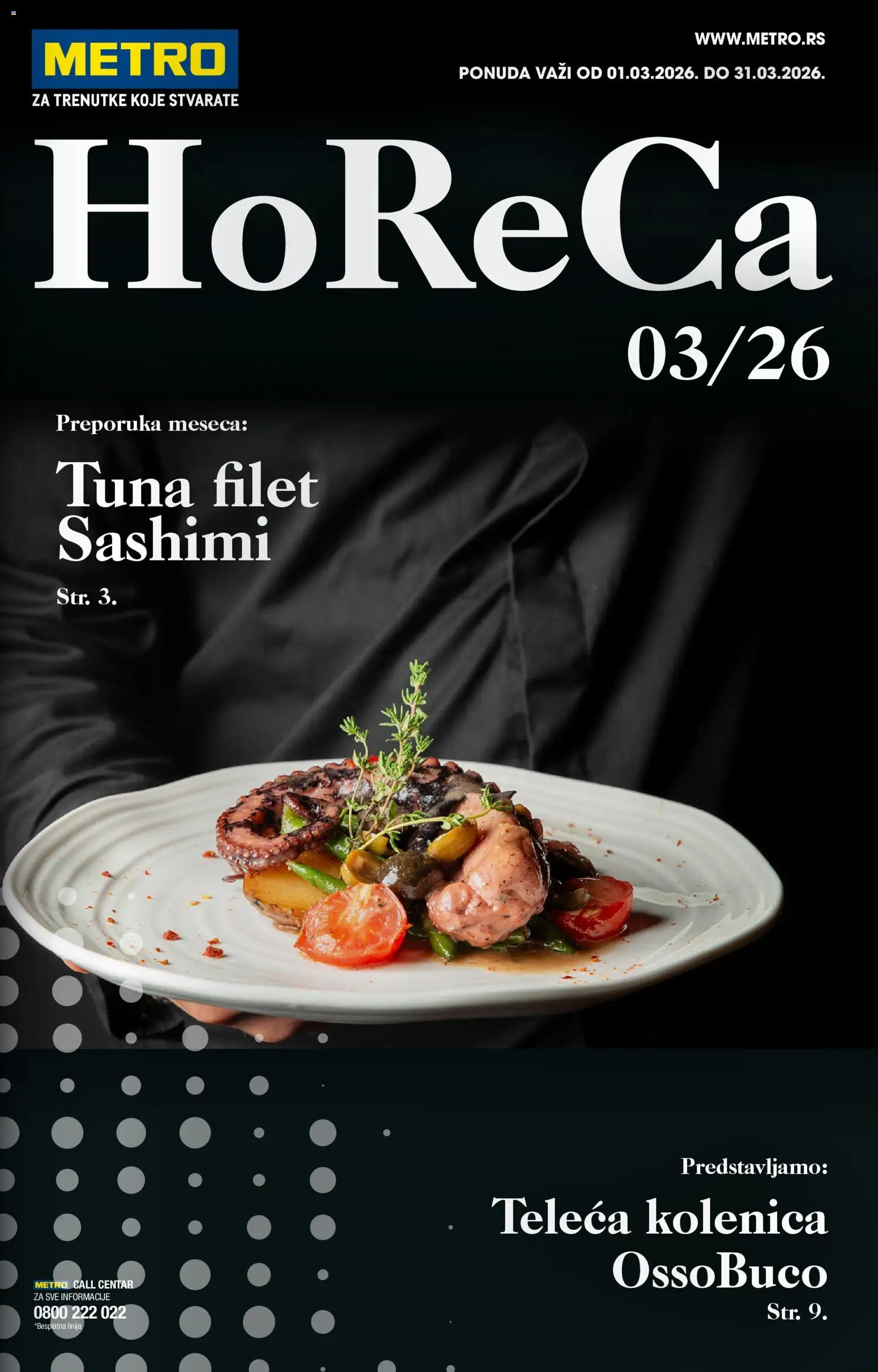 Pregled Metro kataloga - važi od 01.03.2026