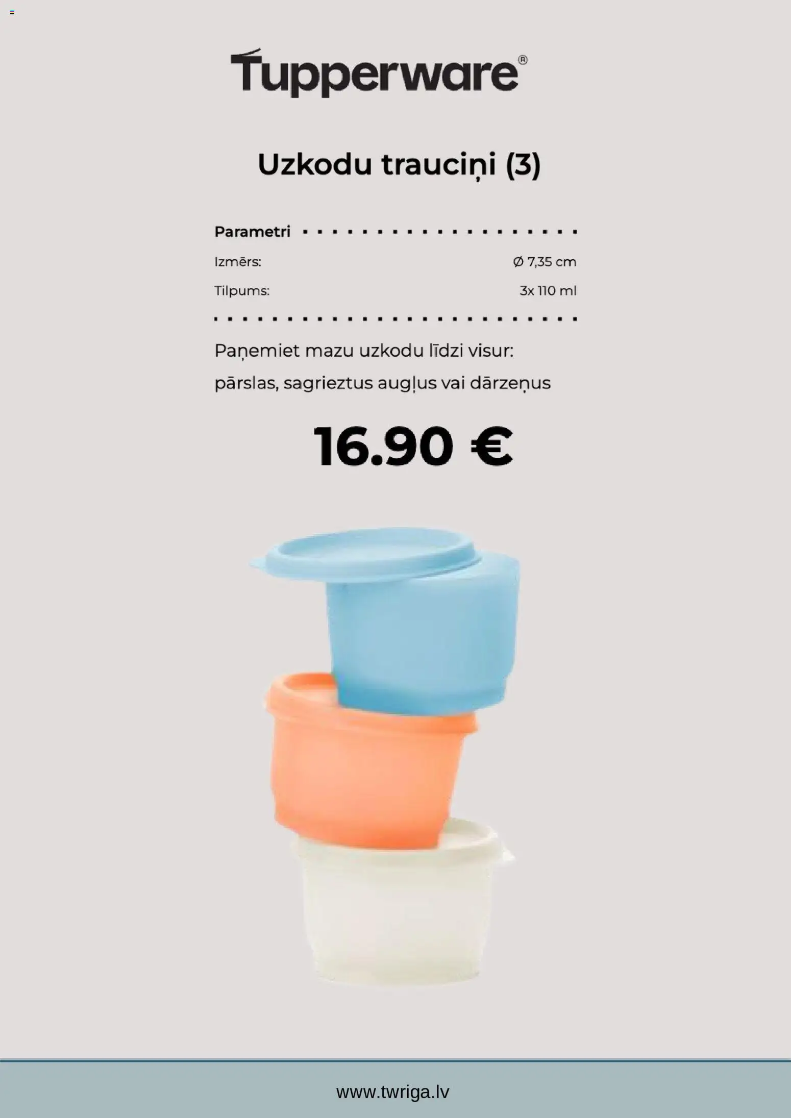 Skatīt Tupperware akciju bukletu, derīgs no 2025.12.10